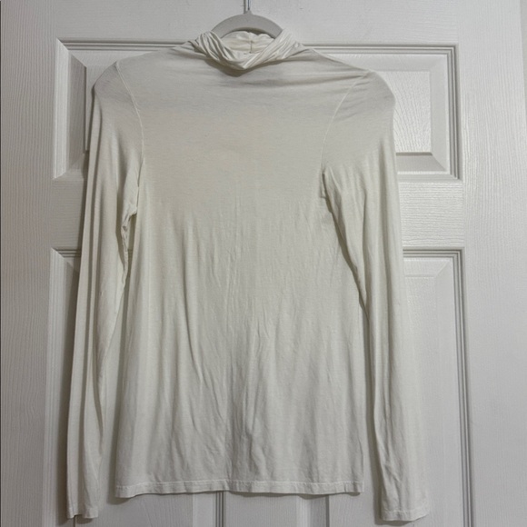 Enza Costa Ivory Long Sleeve Turtleneck - Picture 2 of 3